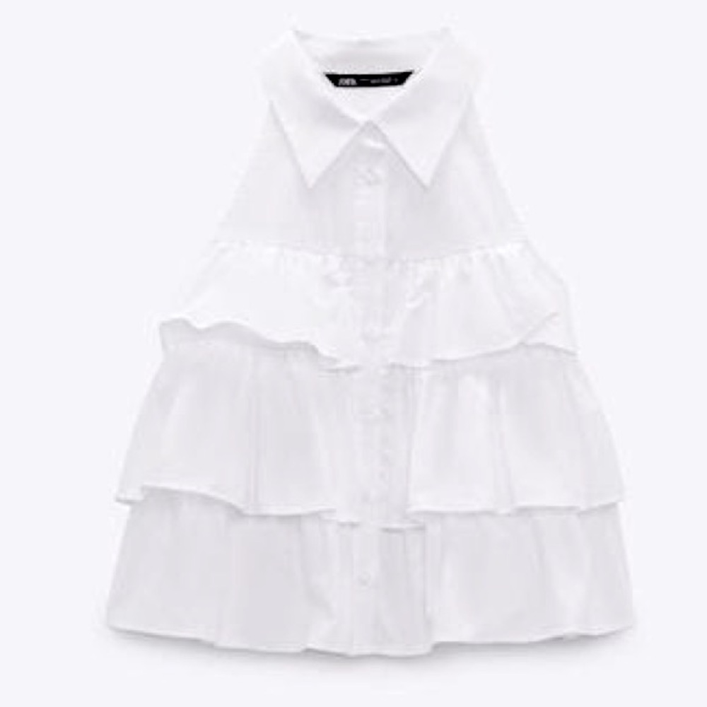ZARA Ruffled Top